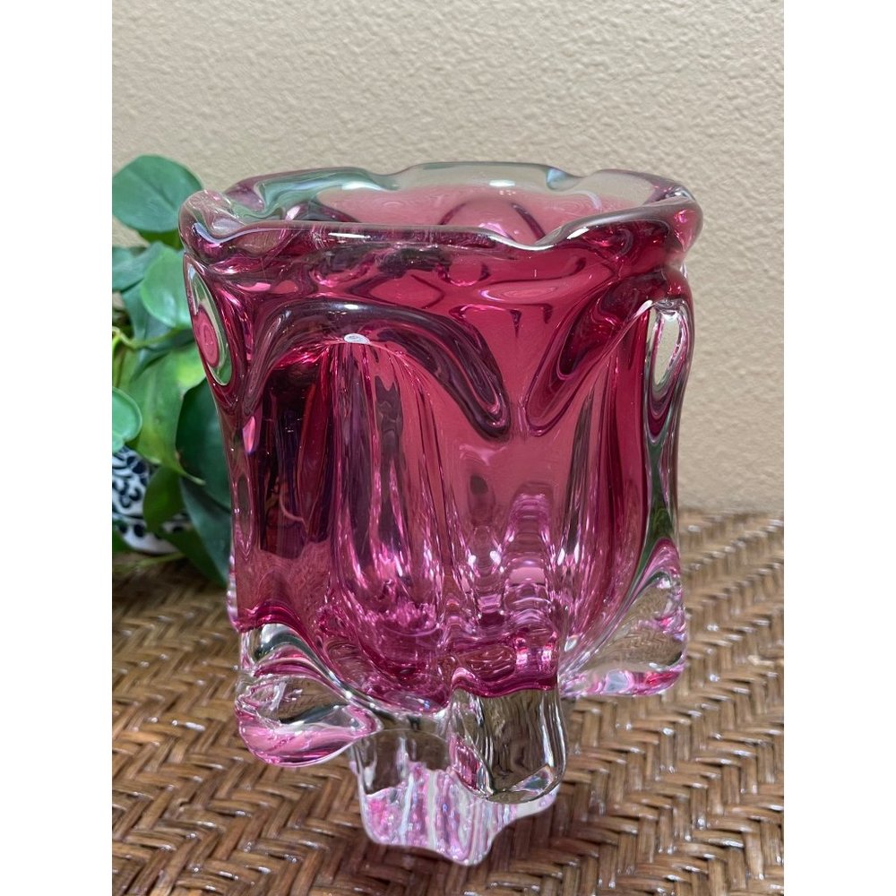 Josef Hospodka For Chribska Glassworks Art Glass Bowl Vase - Picture 3 of 7